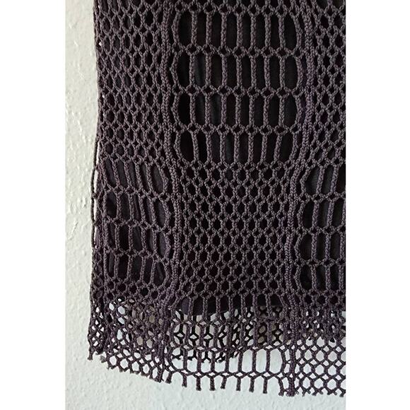 Zara Dark Gray Knit Top Tank Shirt Blouse Small - Picture 7 of 8